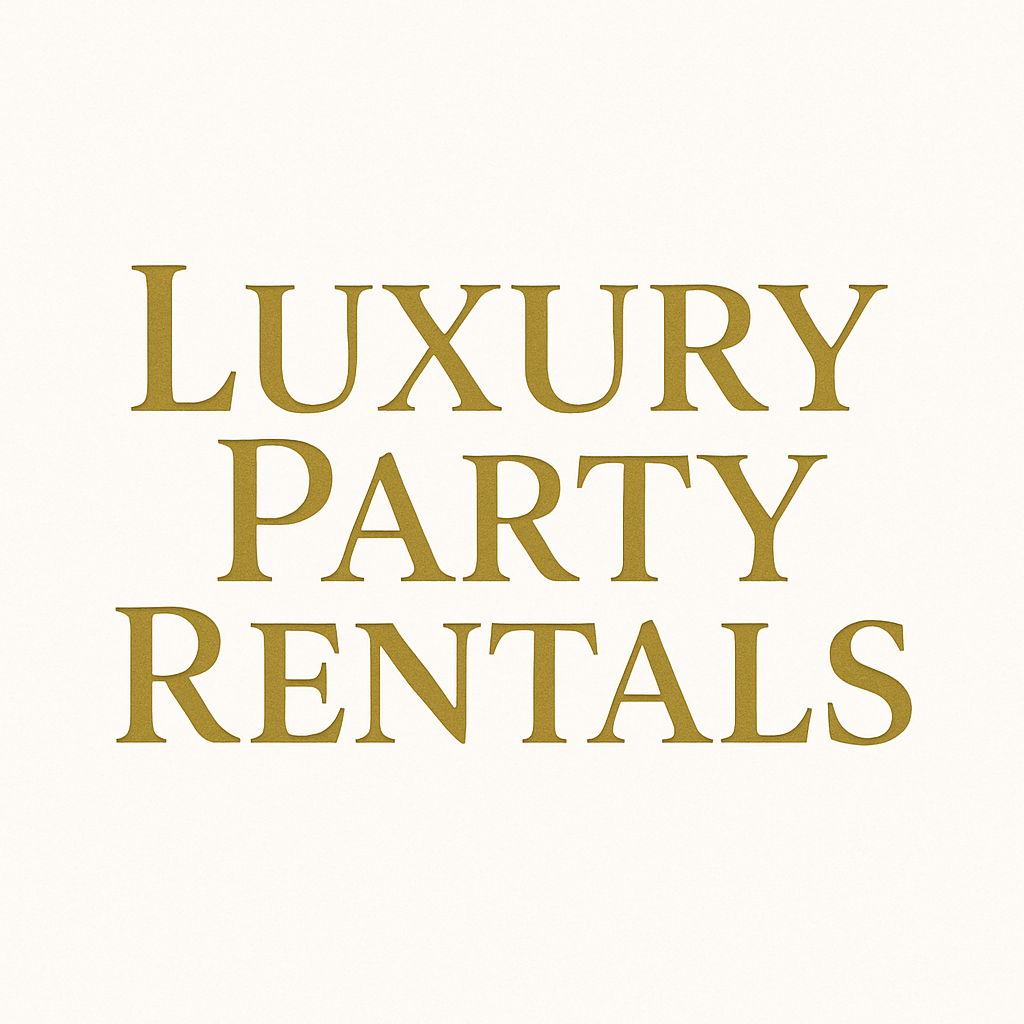 Luxury party rentals logo